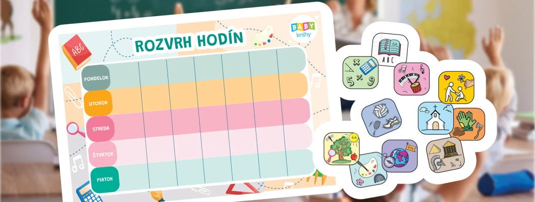 Stiahnite si: Praktický rozvrh pre deti 1. stupňa
