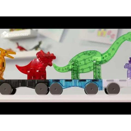 Súprava piatich figúrok dinosaurov od MAGNA-TILES.