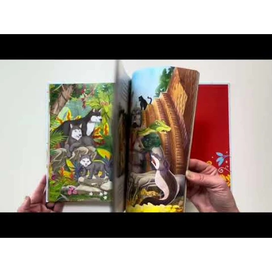 Ilustrovaná kniha Klasické rozprávky a príbehy s postavami ako Peter Pan, Snehulienka a Pinocchio