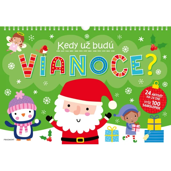 Adventný kalendár s 24 stranami aktivít na 24 dní počas adventu. Nájdete tu aj viac ako 100 samolepiek.