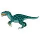 Magnetická kniha s dinosaurom a farebnými magnetkami pre deti.