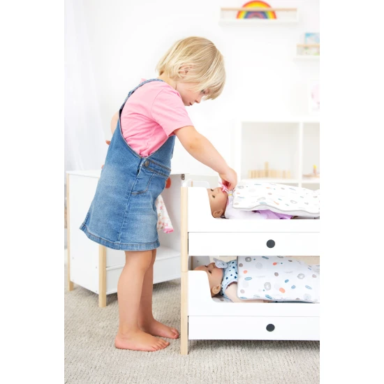 Drevená poschodová postieľka