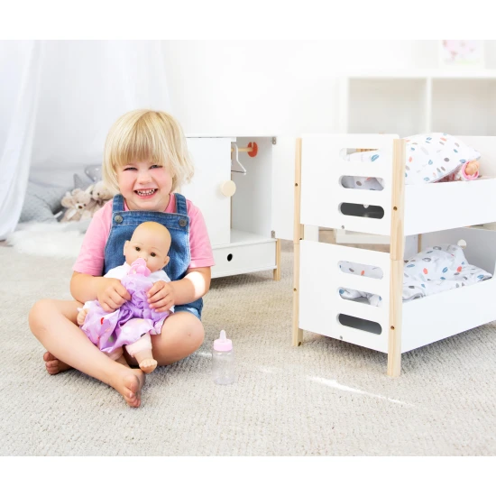 Drevená poschodová postieľka