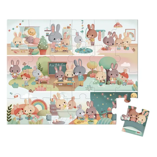 Puzzle v kufríku Môj deň 24ks