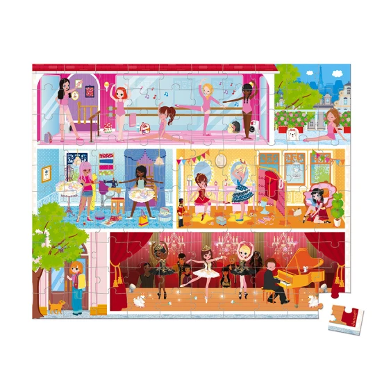 Puzzle v kufríku Škola baletu 100ks