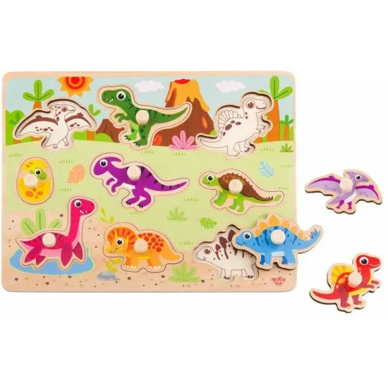 Vkladacie puzzle Dinosaury 