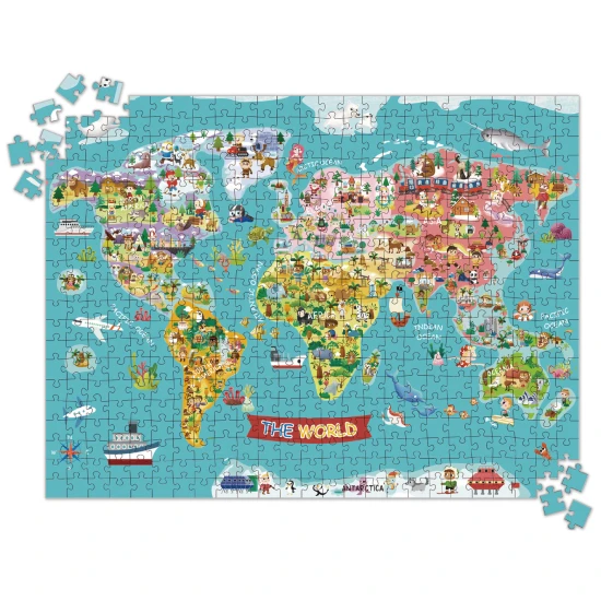 Puzzle Mapa sveta 500ks
