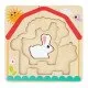 Vkladacie viacvrstvové puzzle Farma