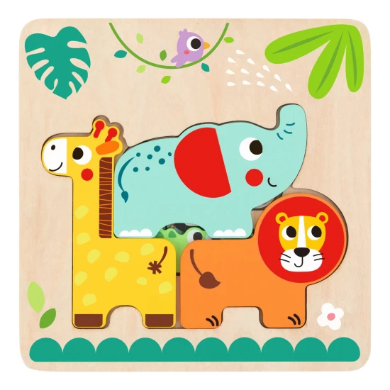 Vkladacie viacvrstvové puzzle Zvieratá
