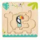 Vkladacie viacvrstvové puzzle Zvieratá