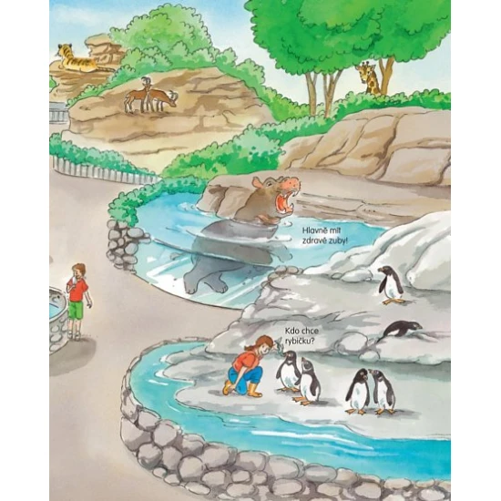 Zvířátka v ZOO - kniha so 16 magnetkami (CZ)