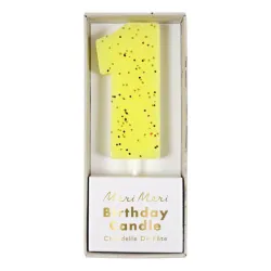 Sviečka číslo 1 žltá