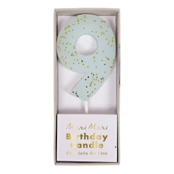 Sviečka číslo 9 modrá