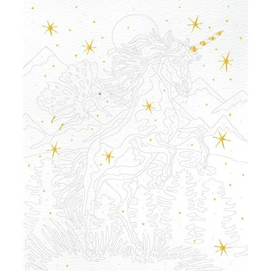 Maľovanie s číslami Jednorožce