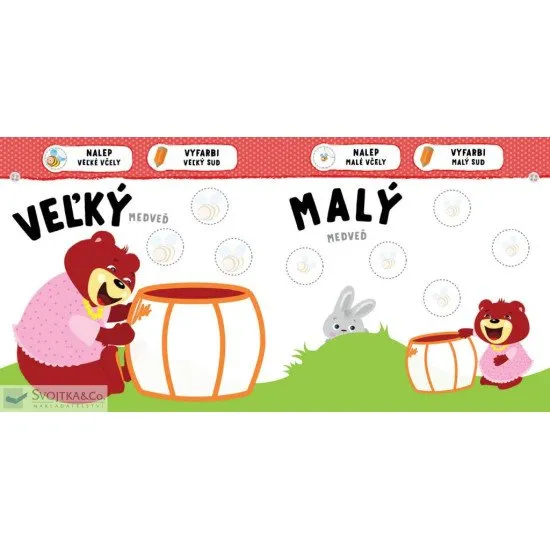 V tejto knižke nájdu naši najmenší malého zajačika a plno jednoduchých aktivít. 