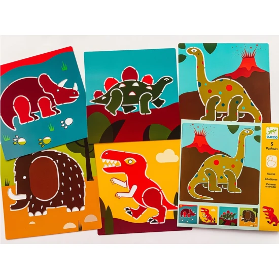 Kresliace šablóny Dinosaury