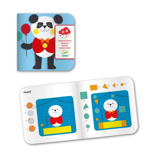 Koláže Zvieratká z filcu