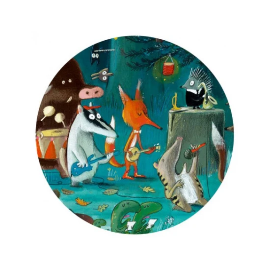 Objavovacie puzzle Lesný Orchester 35 ks