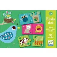 Puzzle duo Kde žijú zvieratká 