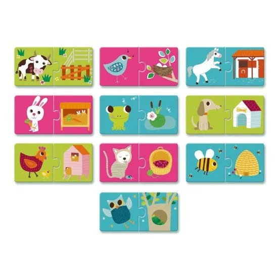 Puzzle duo Kde žijú zvieratká 