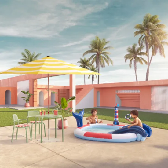 Nafukovací bazén so šmykľavkou Malý námorník 210 cm