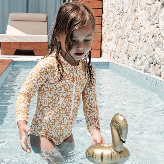 Nafukovací držiak na pohár Labuť zlatá