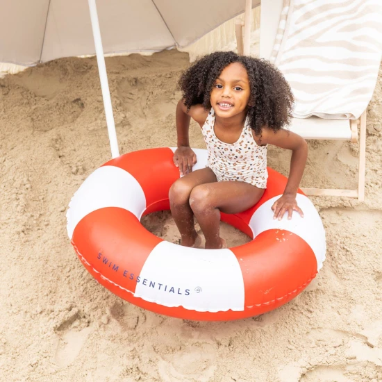 Nafukovacie koleso Swim Essentials Malý záchranár – veľké pásikavé koleso 90 cm pre deti aj dospelých