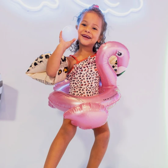 Detské nafukovacie koleso Swim Essentials s dizajnom plameniaka v ružovej farbe – priemer 55 cm