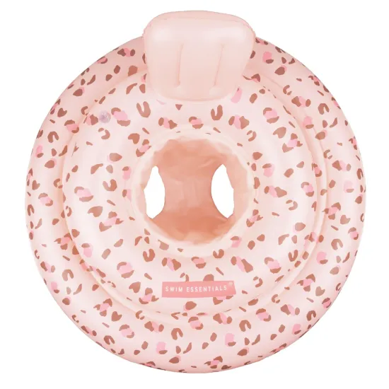 Nafukovacie koleso pre bábätká Old pink Leopard