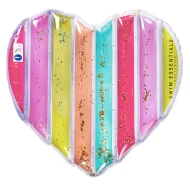 Nafukovačka Srdce dúha s trblietkami