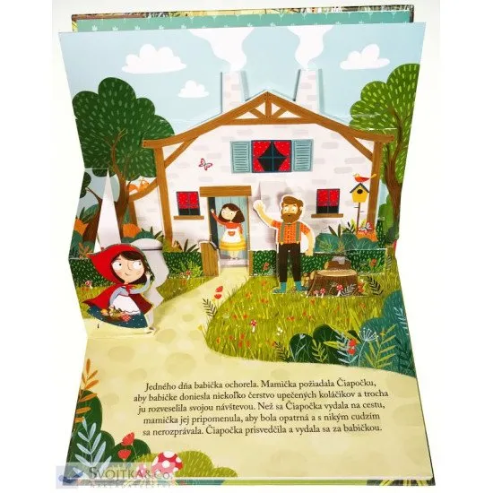 Červená Čiapočka priestorové leporelo