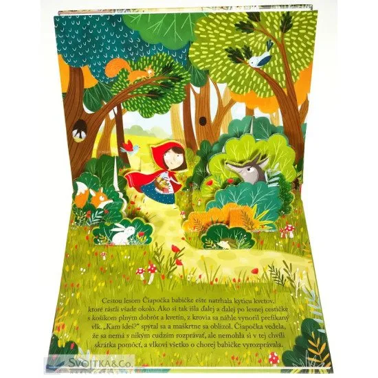 Červená Čiapočka priestorové leporelo
