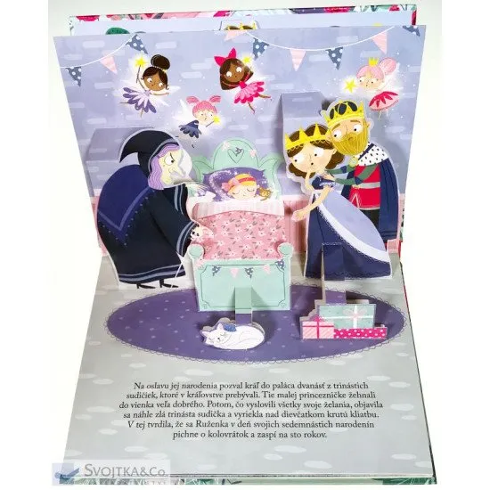 Šípková Ruženka priestorové leporelo