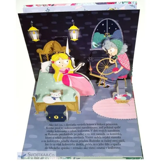 Šípková Ruženka priestorové leporelo