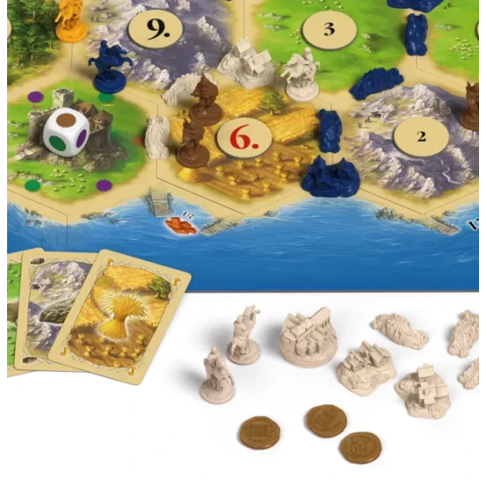 Rozšírenie Catan Kupci a barbari s novými scenármi, obchodovaním, rybolovom a ochranou pred barbarmi