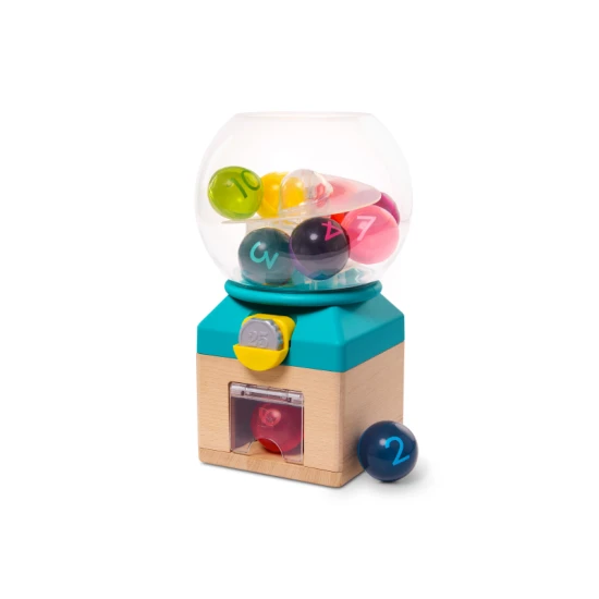Rainbow Gumballs – retro automat, ktorý učí deti farby, čísla a koordináciu