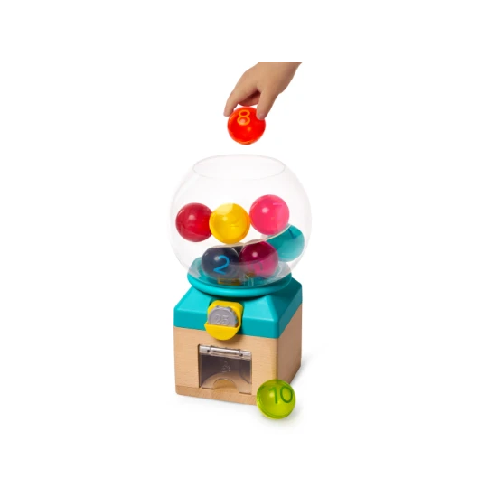 Rainbow Gumballs – retro automat, ktorý učí deti farby, čísla a koordináciu