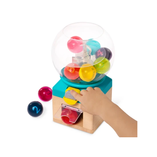 Rainbow Gumballs – retro automat, ktorý učí deti farby, čísla a koordináciu