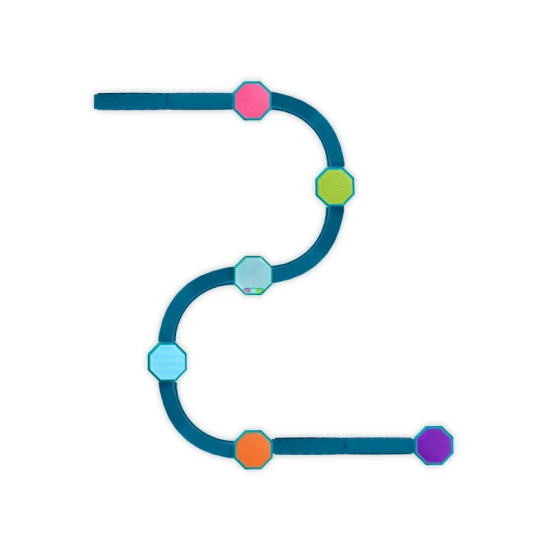 Prekážková dráha Balance & Groove: rovnováha, hudba a svetlá v jednom