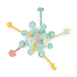 Silikónová motorická hračka s aktivitami - Eucalyptus