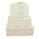 Bieco Súprava troch kartónových kufríkov jelenček Ella vintage flowers BIECO_04003040