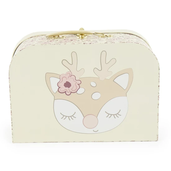 Bieco Súprava troch kartónových kufríkov jelenček Ella vintage flowers BIECO_04003040