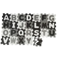 Penová hracia podložka s abecedou puzzle black & white 26 ks