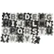 Bieco Penová hracia podložka s abecedou puzzle black & white 26 ks BIECO_19201506