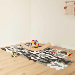 Penová hracia podložka s abecedou puzzle black & white 26 ks