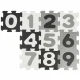 Bieco Penová hracia podložka s číslami puzzle black & white 10 ks BIECO_19201507