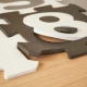 Bieco Penová hracia podložka s číslami puzzle black & white 10 ks BIECO_19201507