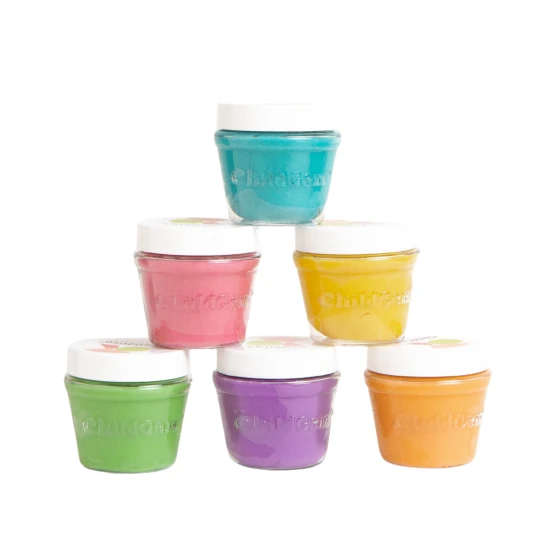 ChildGen Plastelína v kelímku Pastel - prírodná plastelína v 6 pastelových farbách.