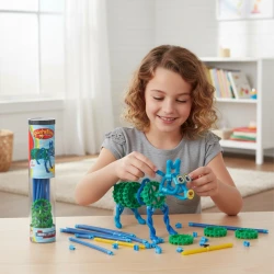 Kreatívna stavebnica Spaghetteez Modro-zelená 34 ks