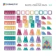 Magnetická stavebnica Pastel Creative Pack 104 dielov